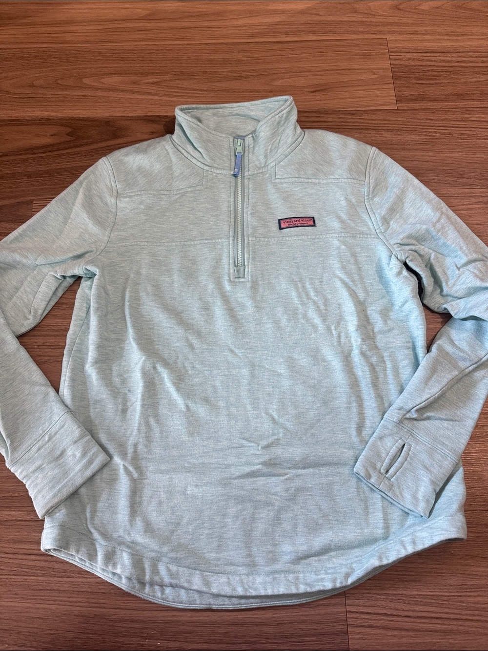 Women’s Light Mint Quarter-Zip Sweater